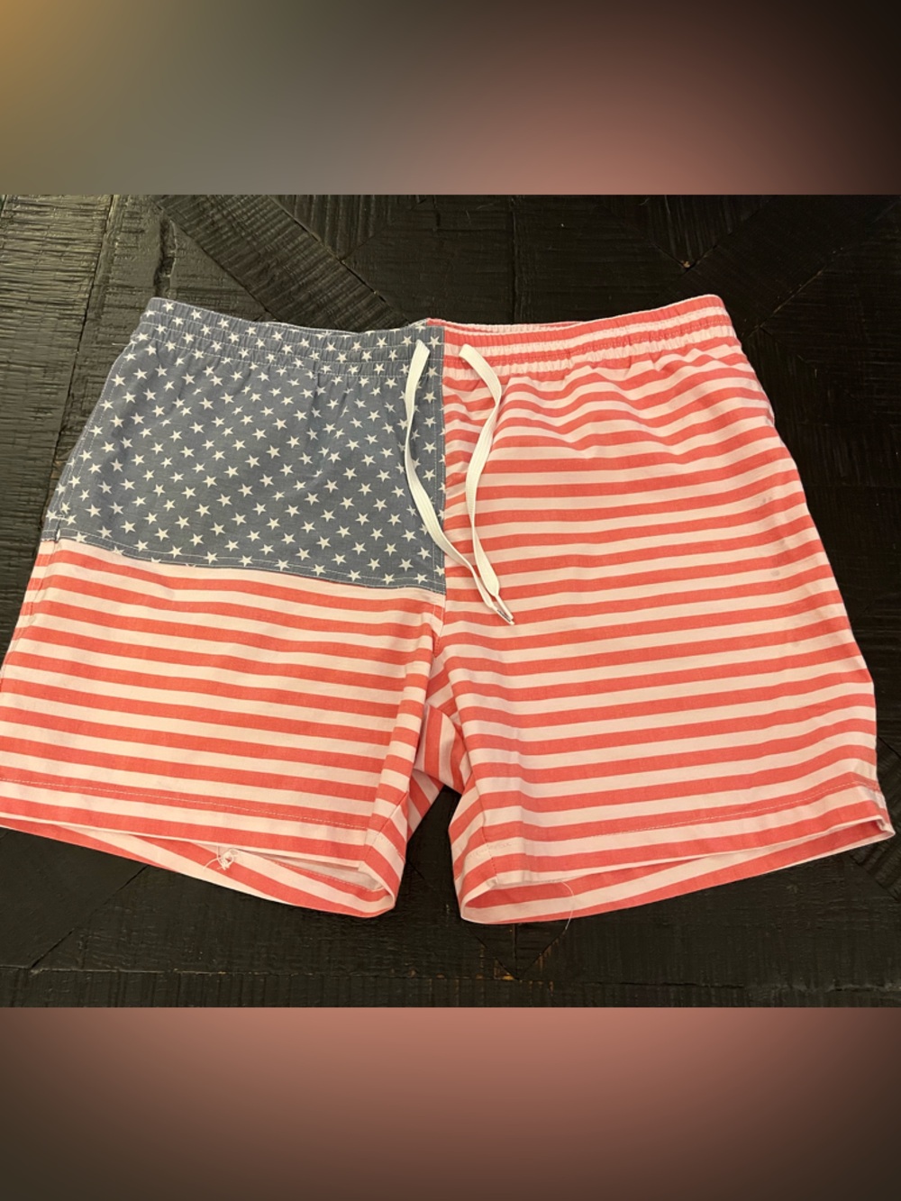 chubbies Men’s Swim Trunks American Flag Size XL